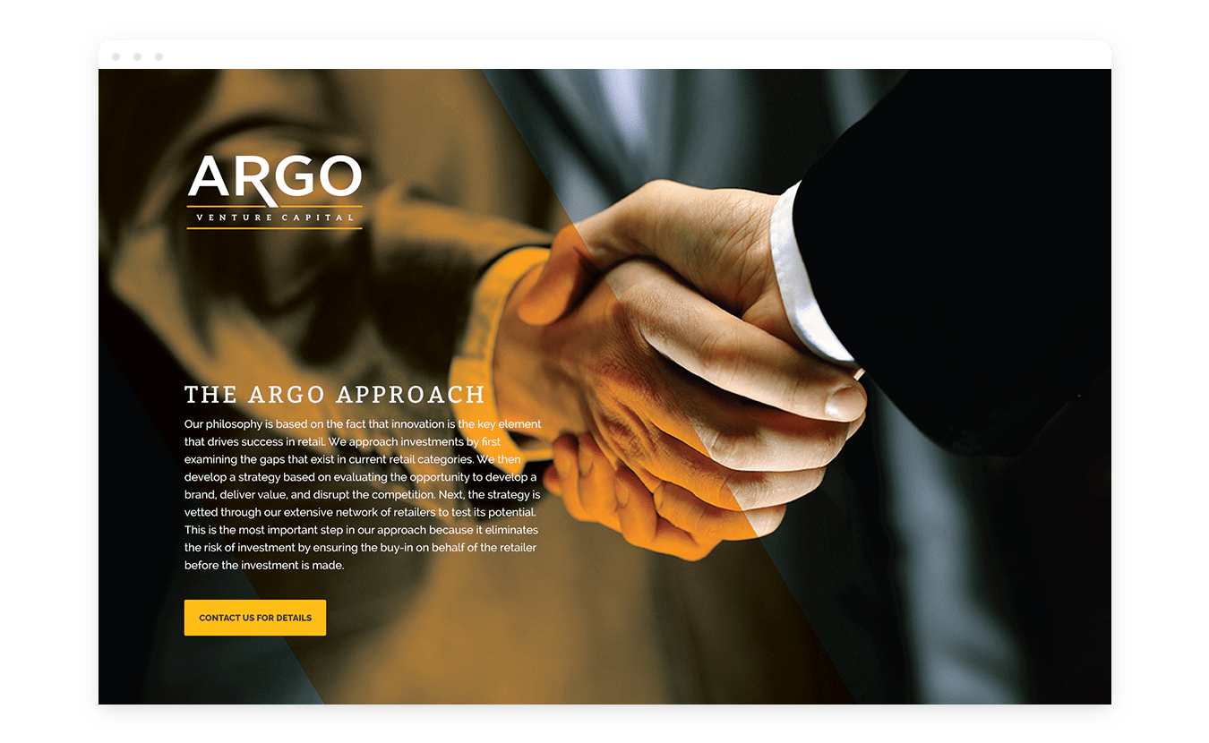 Argo Venture Capital Website