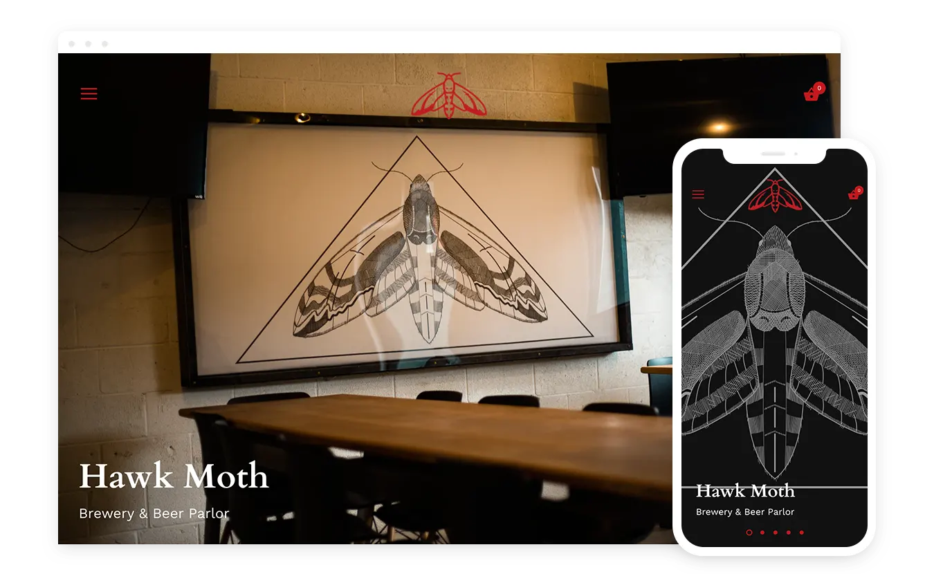 Hawk Moth Brewery Website