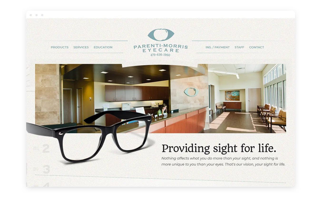 Parenti-Morris Eyecare Website