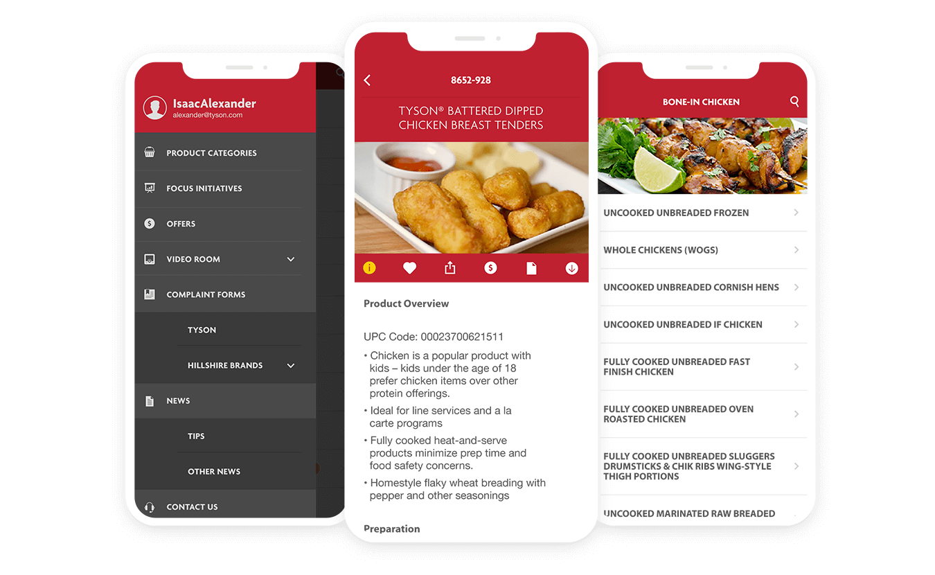 Tyson Food Service Source App