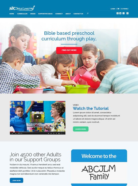 ABC Jesus Loves Me Mobile Responsive Website