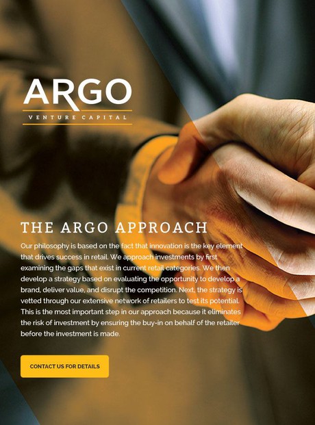 Argo Venture Capital Mobile Responsive Website