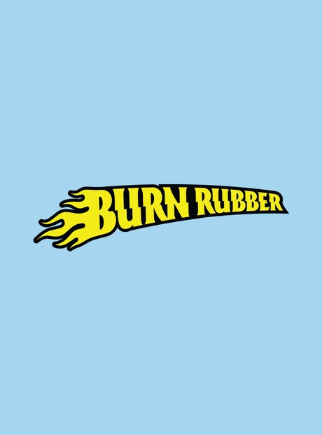 Burn Rubber Video Game Logo Design